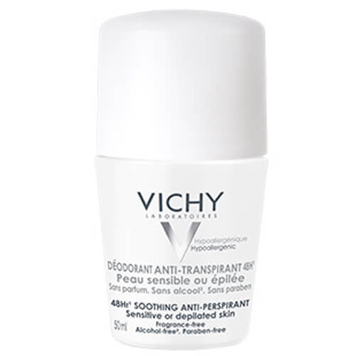 Zobrazit detail výrobku Vichy Deodorant-Antiperspirant 48h roll-on pro citlivou nebo depilovanou pokožku (Soothing Anti-Perspirant) 50 ml