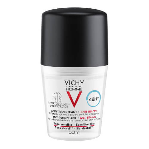 Vichy Antiperspirant roll-on pro muže s 48 hodinovým účinkem Homme 50 ml