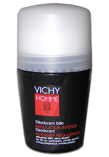 Vichy Guličkový deodorant pre mužov Homme Deo roll-on Regulation Intense 50 ml + 2 mesiace na vrátenie tovaru