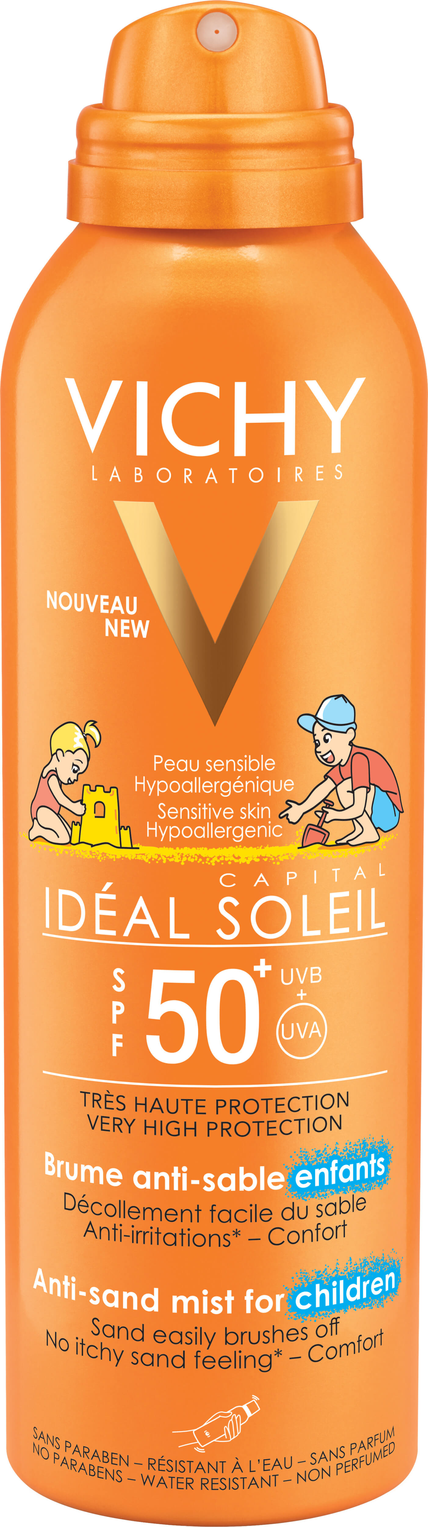 Vichy Opaľovacie hmla pre deti SPF50 Ideal Soleil (Anti-Sand Mist for Children) 200 ml