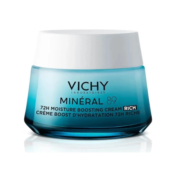 Vichy Hydratační pleťový krém s bohatou texturou Minéral 89 (72H Moisture Boosting Cream Rich) 50 ml