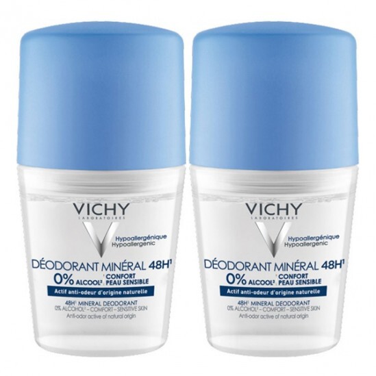 Vichy Sada minerálních kuličkových deodorantů (Mineral Deodorant) 2 x 50 ml