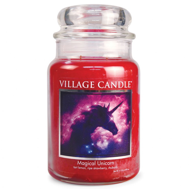 Village Candle Vonná sviečka v skle Magický jednorožec (Magical Unicorn) 602 g