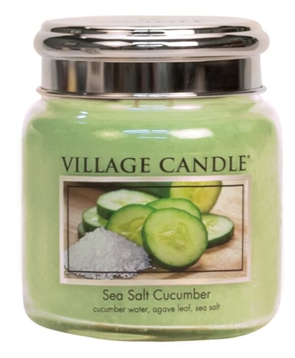 Village Candle Vonná svíčka ve skle Sea Salt Cucumber 390 g