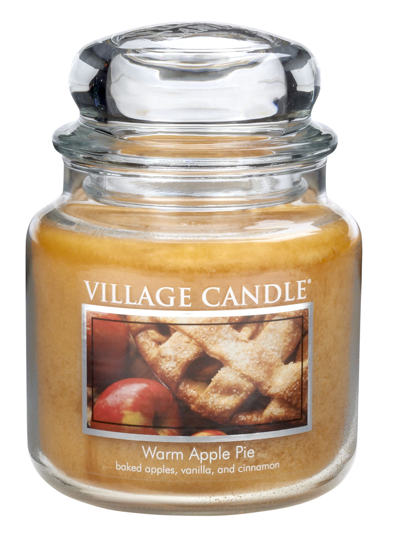 Village Candle Vonná svíčka ve skle Jablečný koláč (Warm Apple Pie) 397 g