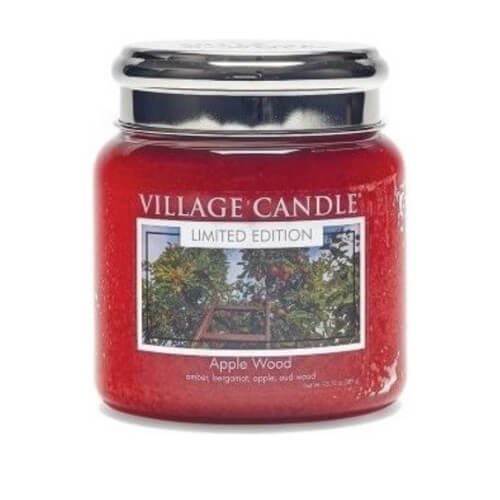 Village Candle Vonná svíčka ve skle Apple Wood 390 g