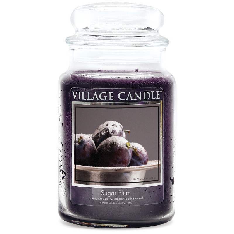 Village Candle Vonná svíčka ve skle Sugar Plum 602 g