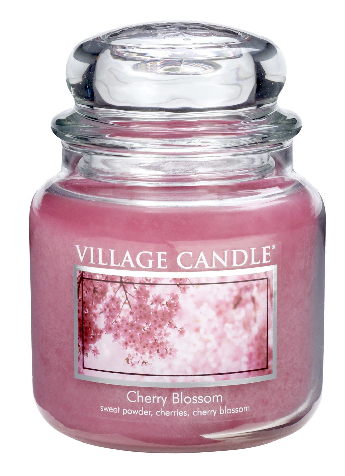 Village Candle Vonná sviečka v skle Čerešňový kvet (Cherry Blossom) 397 g