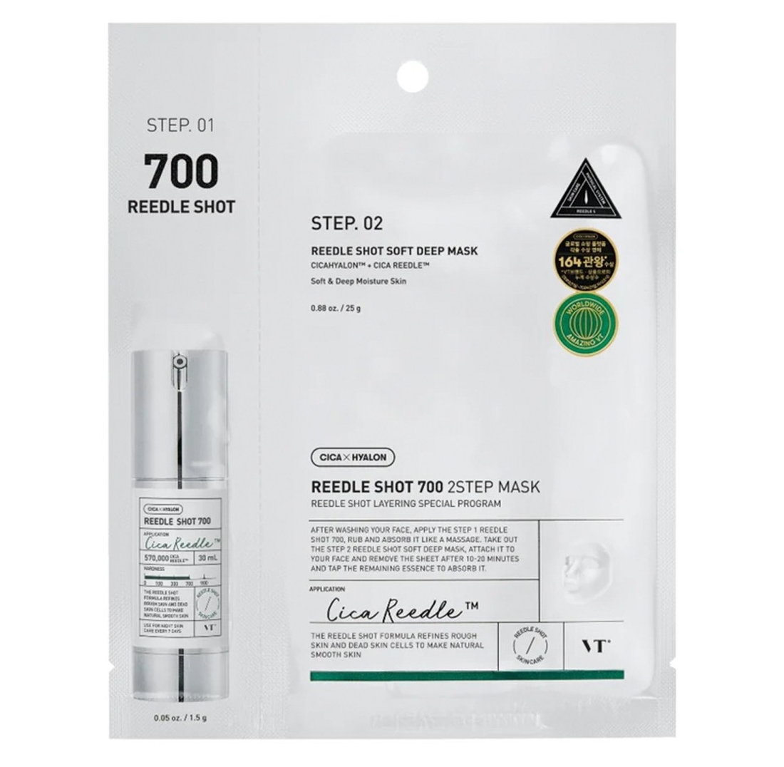 VT Cosmetics Pleťová maska Cica Reedle Shot 700 Sheet Mask 1,5 g + 25 g