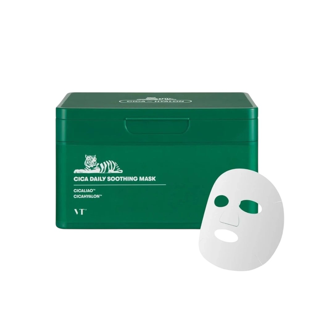 VT Cosmetics Zklidňující plátýnková maska Cica Daily Soothing Mask 30 ks
