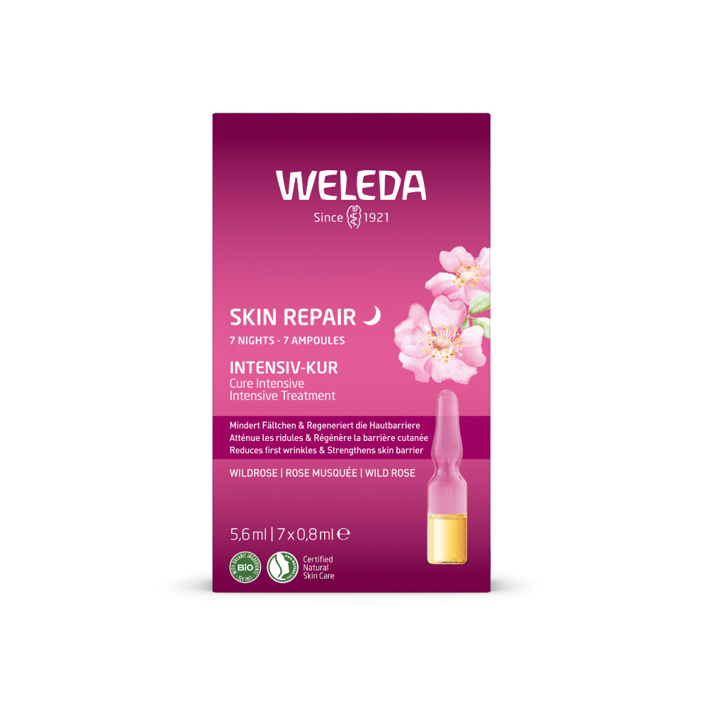 Weleda 7 denní intenzivní kúra Divoká růže Skin Repair (Intensive Treatment) 7 x 0,8 ml