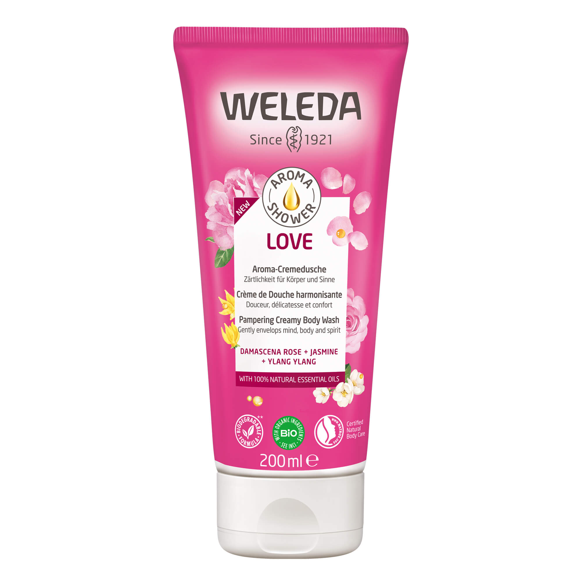 Zobrazit detail výrobku Weleda Rozmazlující sprchový krém Aroma Shower Love (Pampering Creamy Body Wash) 200 ml