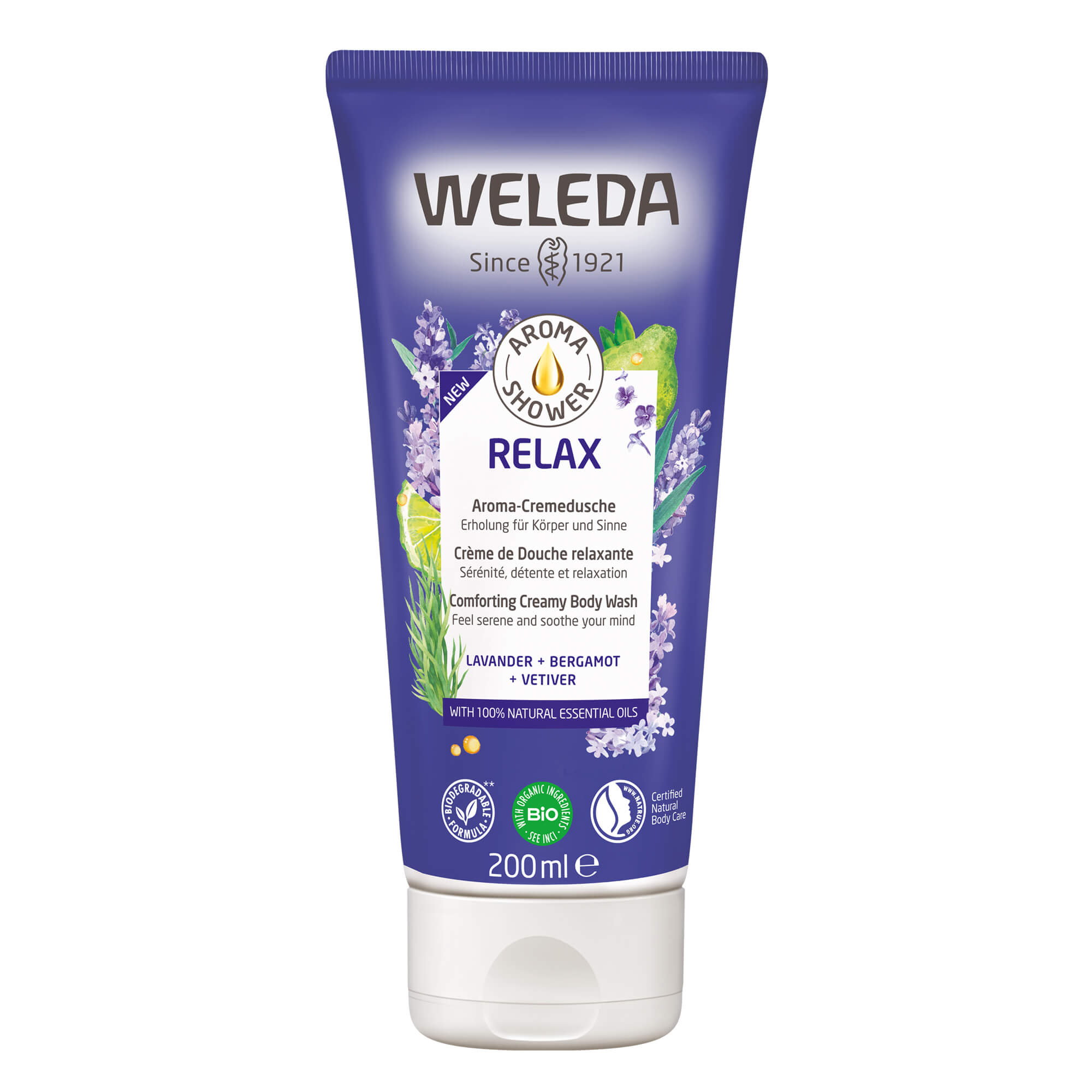 Zobrazit detail výrobku Weleda Zklidňující sprchový krém Aroma Shower Relax (Comforting Creamy Body Wash) 200 ml