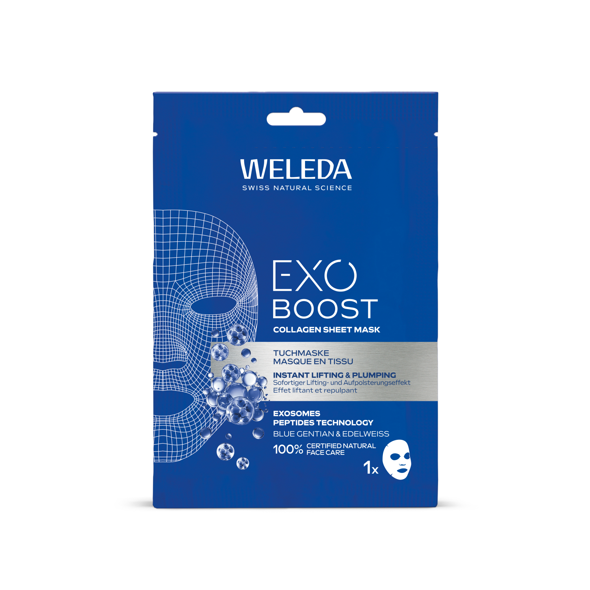 Weleda Kolagenová pleťová maska Modrý hořec a protěž alpská Mask 20 ml