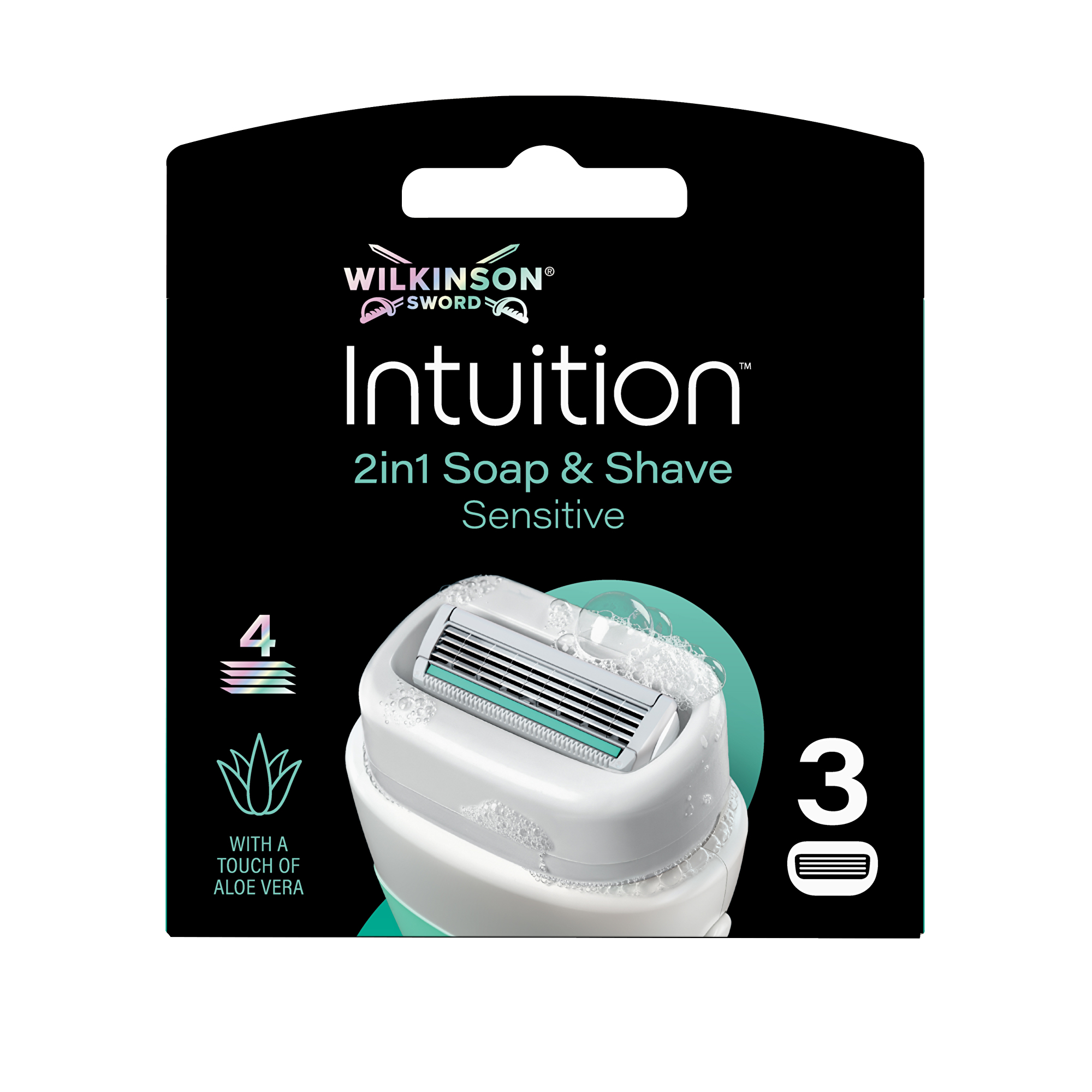 Náhradní hlavice Wilkinson Intuition Naturals Sensitive 3 ks