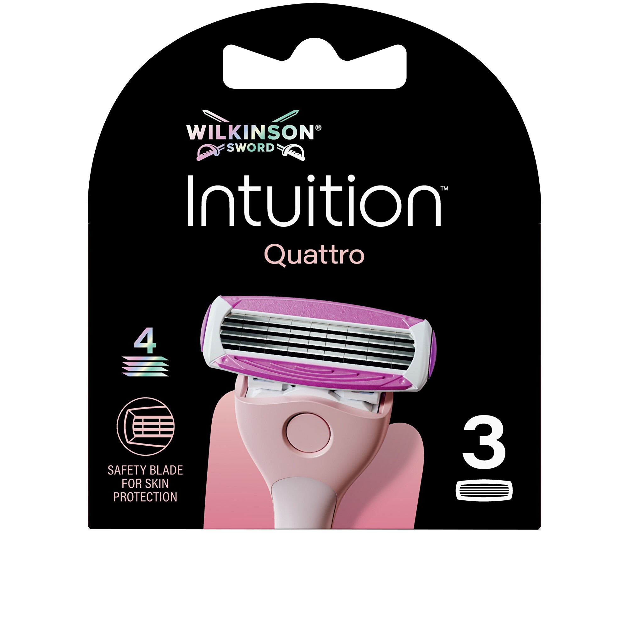 Náhradní hlavice Wilkinson Quattro for Women 3 ks