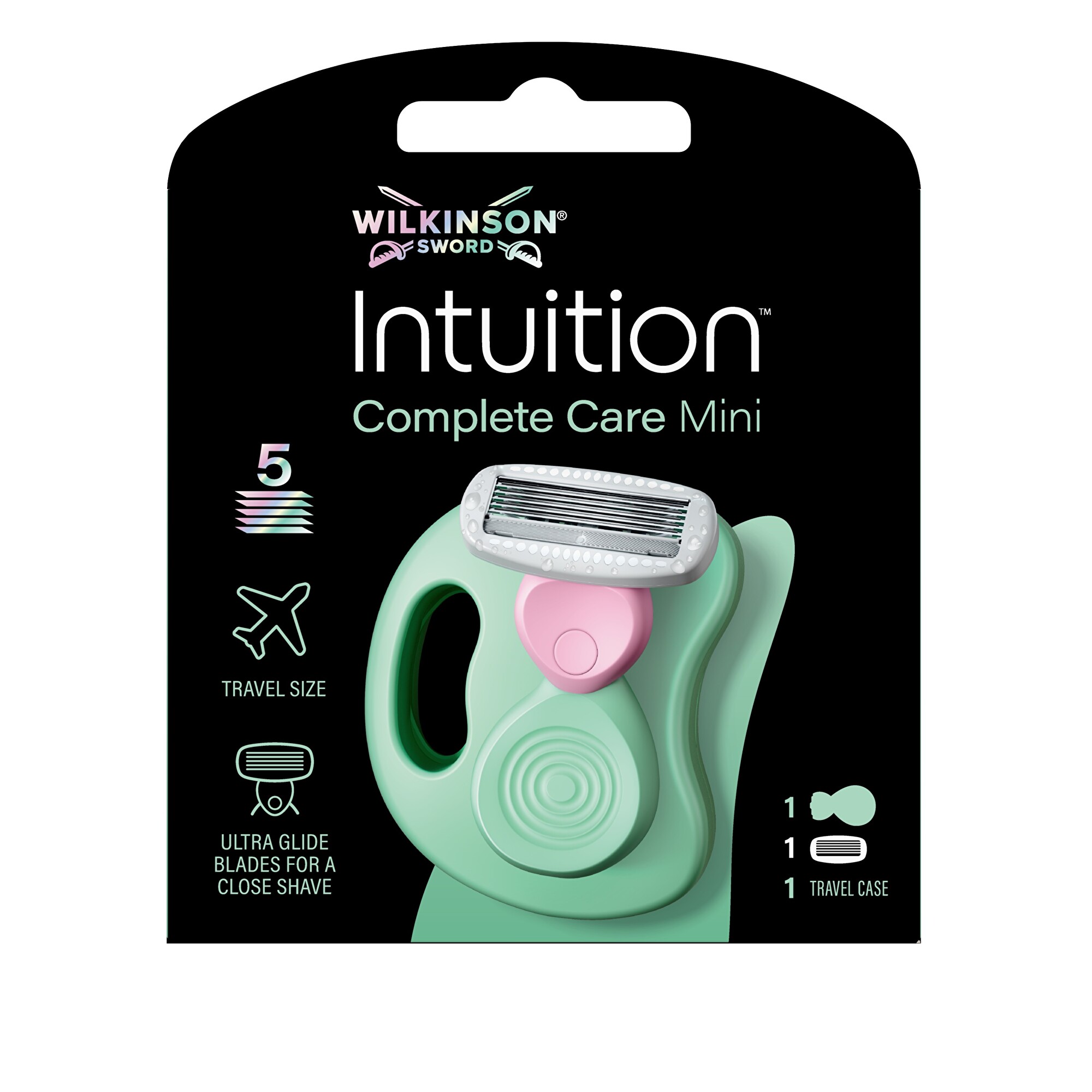 Levně Wilkinson Sword Cestovní holicí strojek Intuition Complete Care Mini