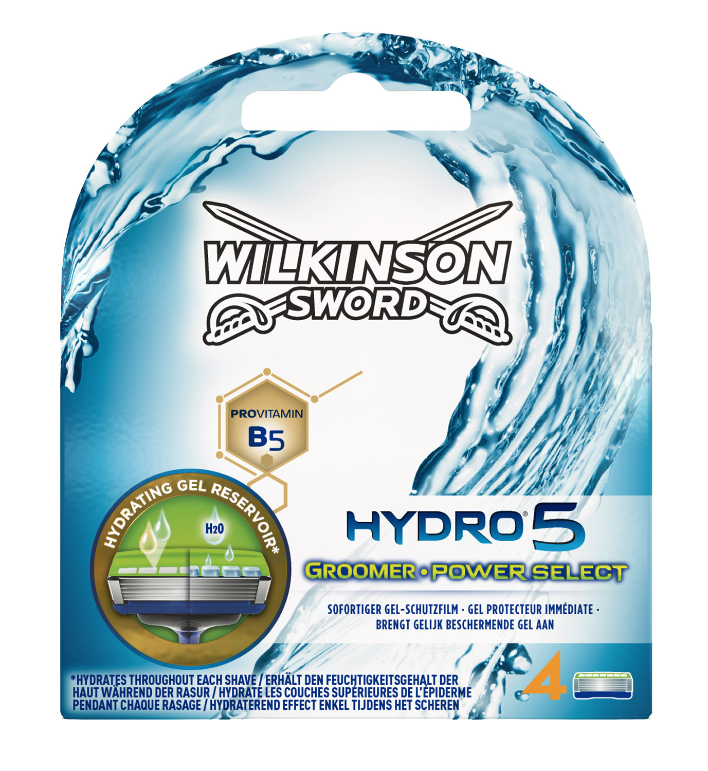 Wilkinson Sword Náhradná hlavica Hydro 5 Groomer 4 ks
