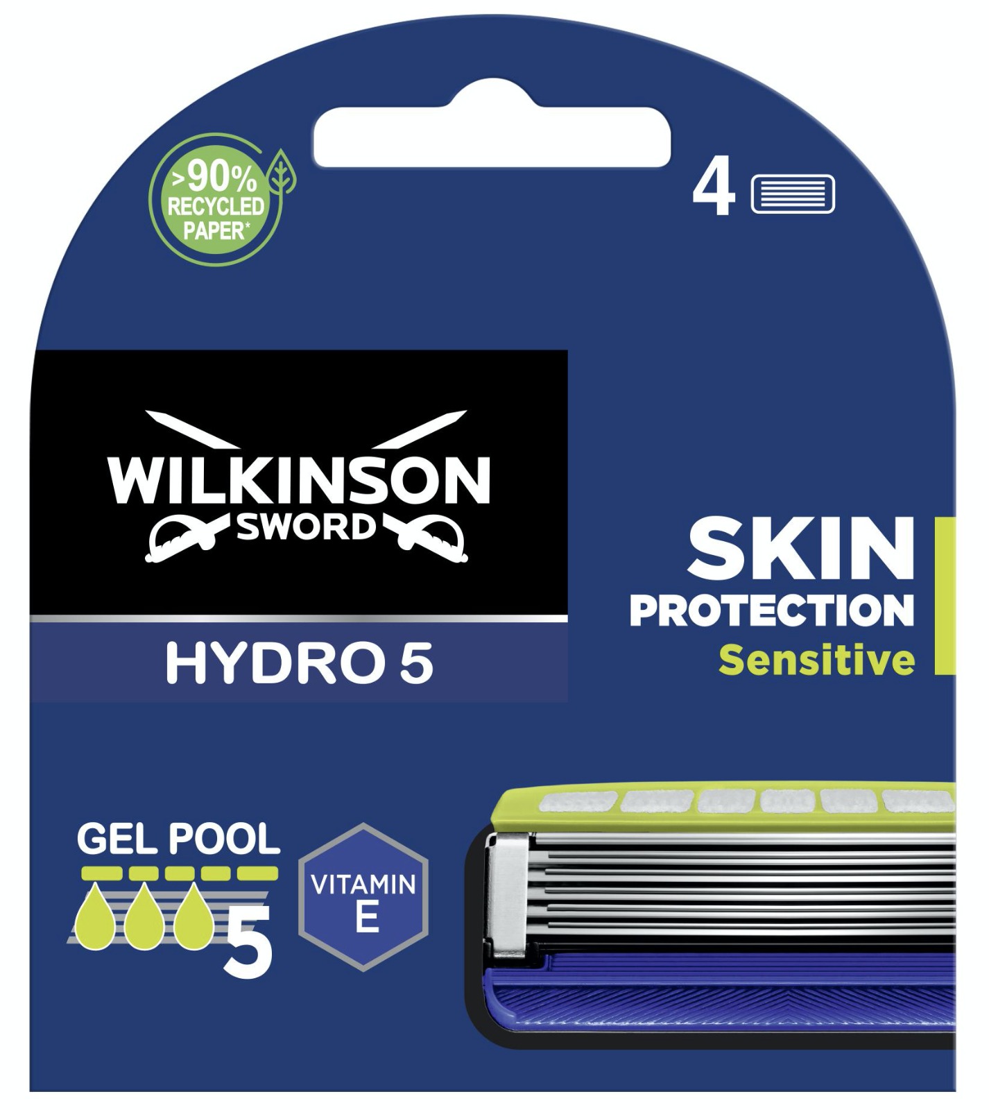 Wilkinson Sword Hydro5 Skin Protection Sensitive náhradné žiletky 4 ks
