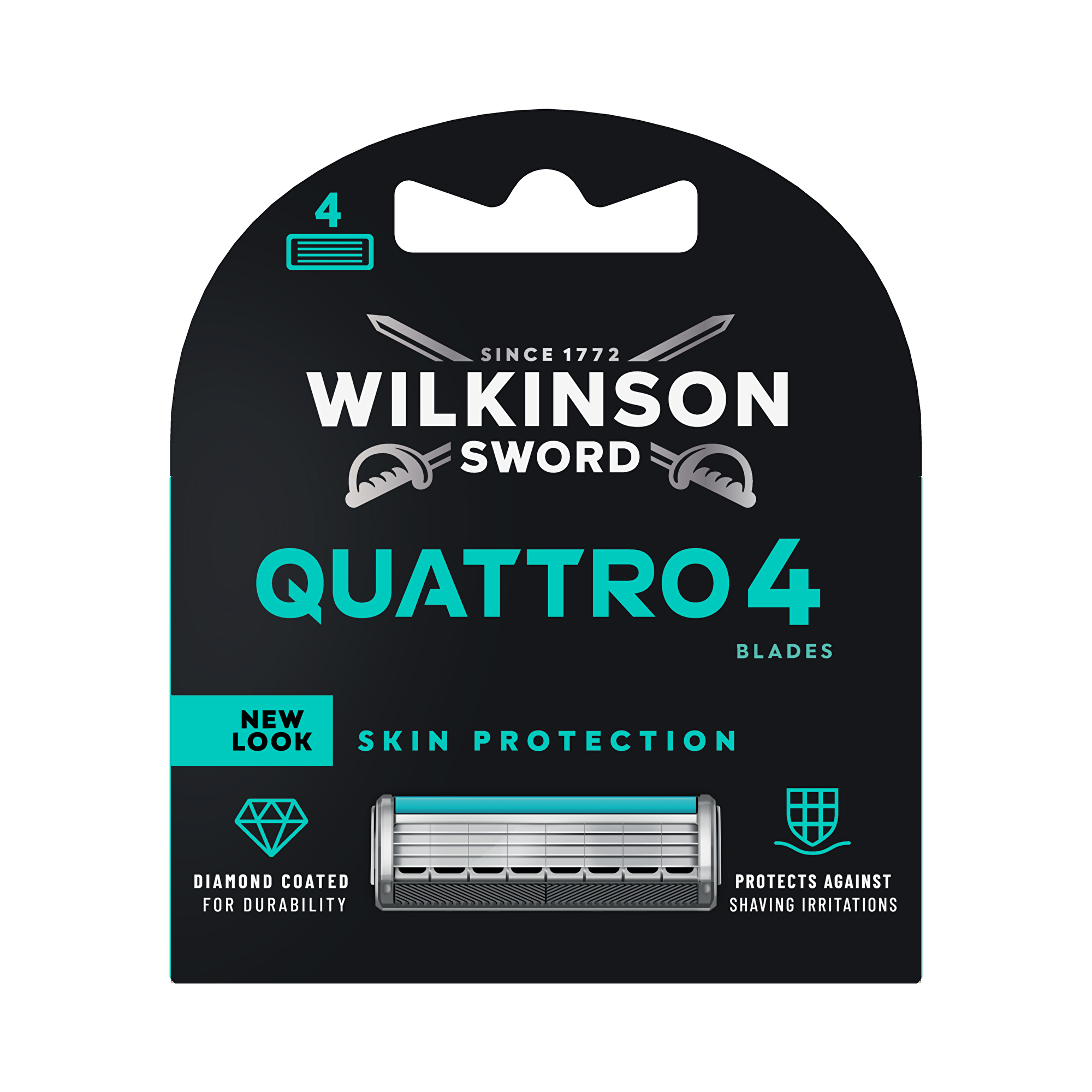 Wilkinson Sword Náhradní hlavice Quattro Essential Precision Sensitive 4 ks