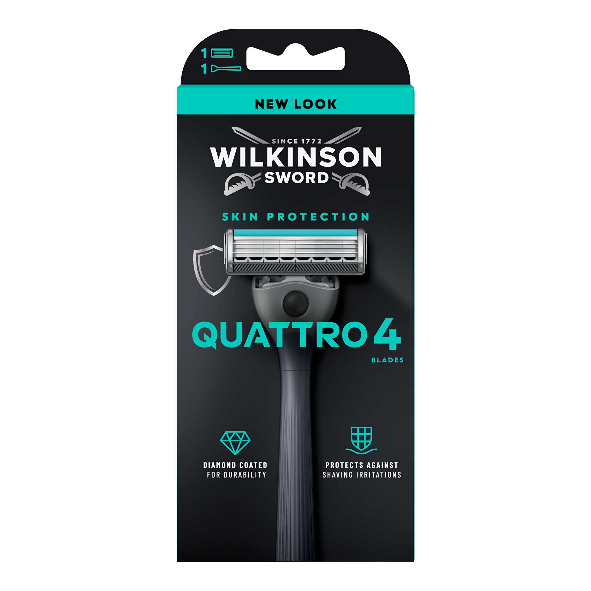 Wilkinson Sword Holicí strojek Skin Protection Quattro 4 + 1 hlavice