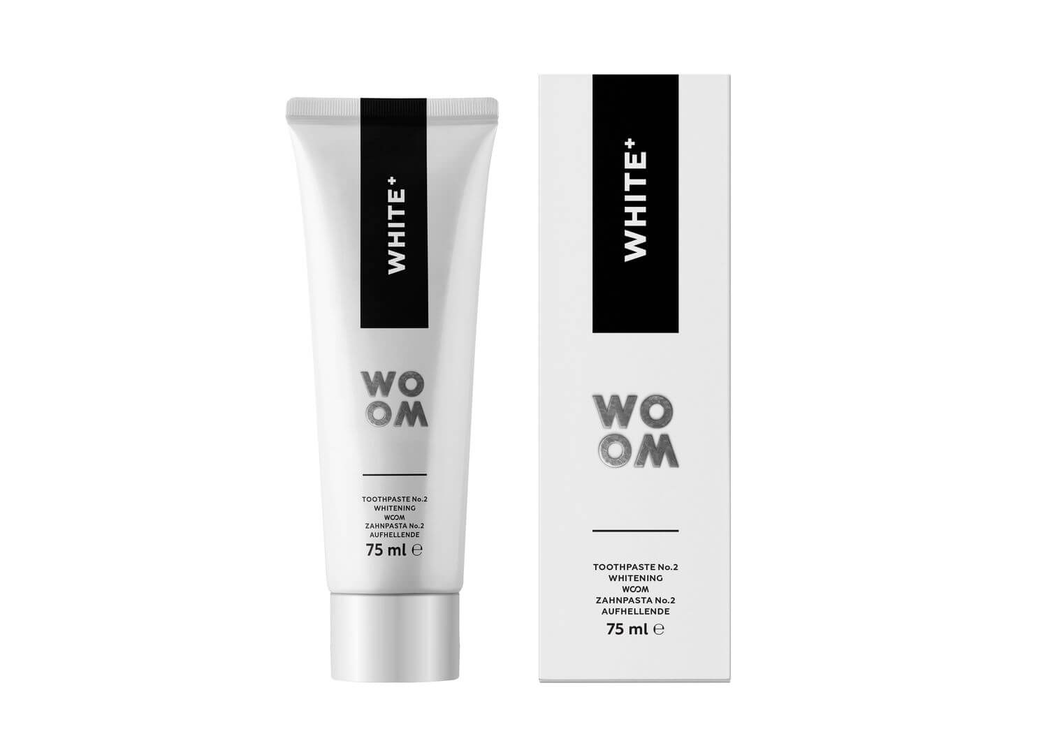 WOOM Bělicí zubní pasta WHITE+ (Toothpaste No.2 Whitening) 75 ml