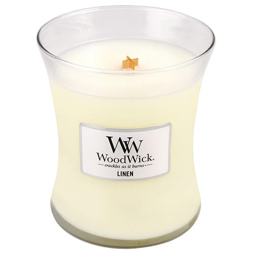 Zobrazit detail výrobku WoodWick Vonná svíčka váza Linen 275 g
