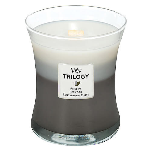 Zobrazit detail výrobku WoodWick Vonná svíčka váza Trilogy Warm Woods 275 g