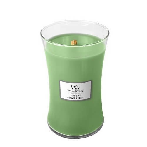 WoodWick Vonná svíčka váza Hemp & Ivy 609,5 g