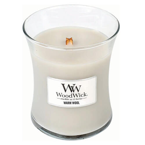 Zobrazit detail výrobku WoodWick Vonná svíčka váza Warm Wool 275 g