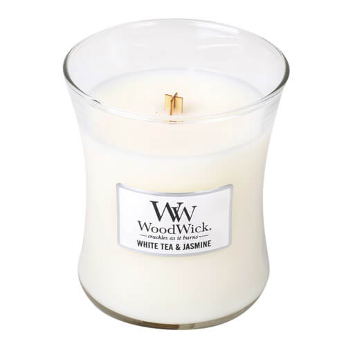 WoodWick Vonná svíčka váza White Tea & Jasmine 275 g