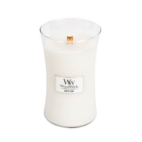 Zobrazit detail výrobku WoodWick Vonná svíčka váza White Teak 609,5 g