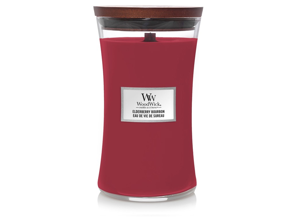 WoodWick Vonná svíčka váza Elderberry Bourbon 609 g