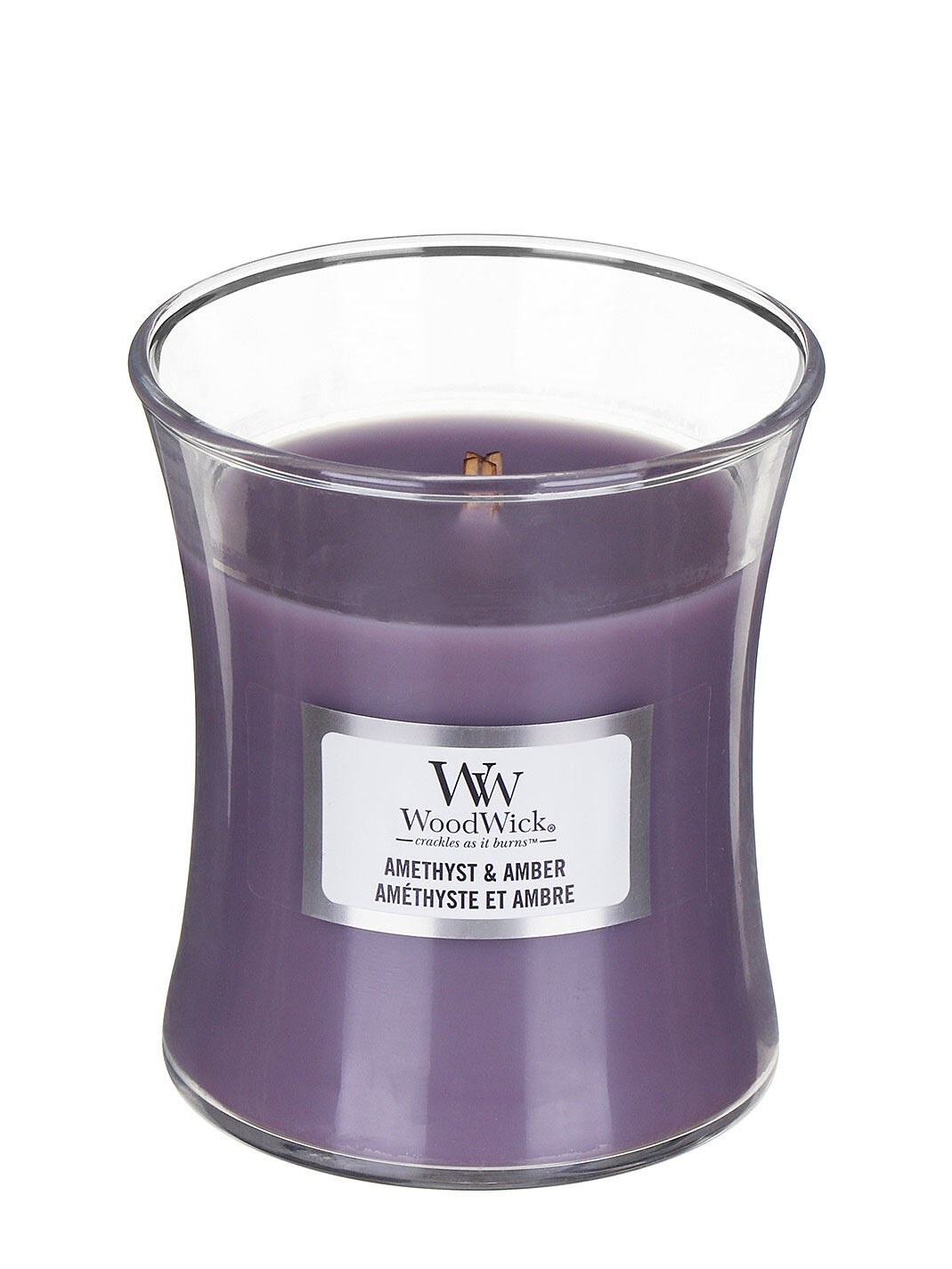 WoodWick Vonná svíčka váza malá Amethyst & Amber 85 g