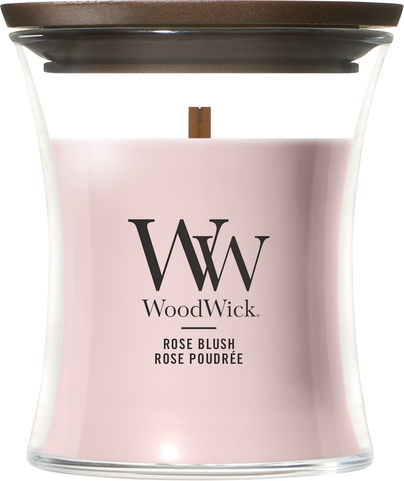 WoodWick Vonná svíčka váza malá Rose Blush 85 g