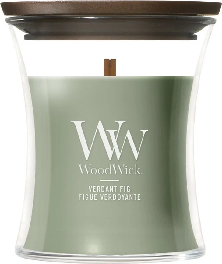 WoodWick Vonná svíčka váza malá Verdant Fig 85 g