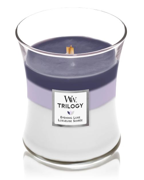 WoodWick Vonná sviečka váza Trilogy Evening Luxe 275 g