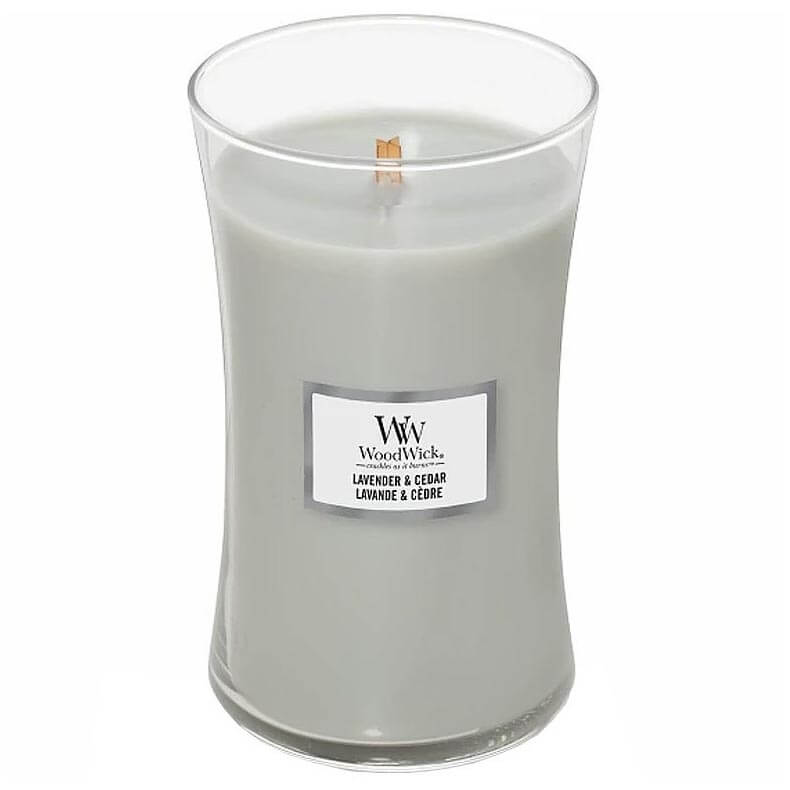 WoodWick Vonná svíčka váza velká Lavender & Cedar 609,5 g