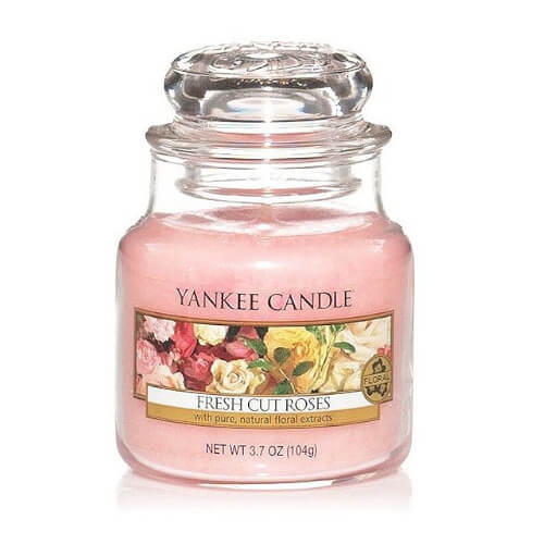 Yankee Candle Aromatická svíčka Classic malá Fresh Cut Roses 104 g