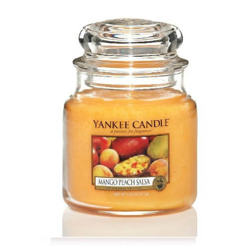 Levně Yankee Candle Aromatická svíčka Classic střední Mango Peach Salsa 411 g