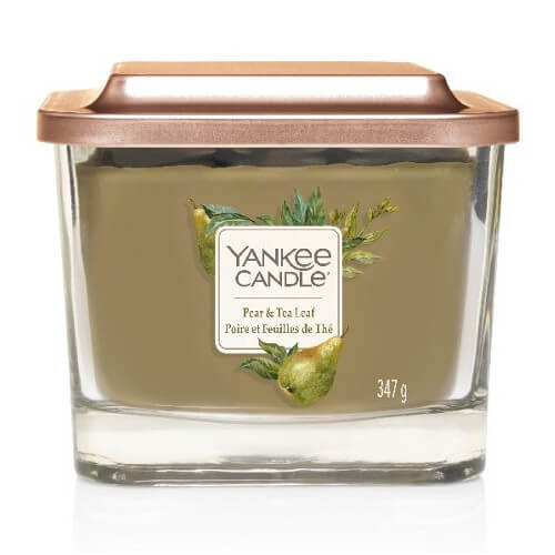 Yankee Candle Aromatická svíčka střední hranatá Pear & Tea Leaf 347 g