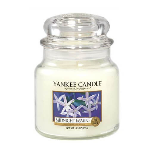Yankee Candle Aromatická svíčka střední Midnight Jasmine 411 g