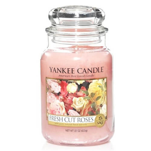 Yankee Candle Aromatická svíčka velká Fresh Cut Roses 623 g