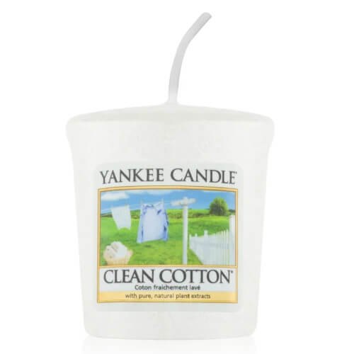 Yankee Candle Aromatická votivní svíčka Clean Cotton® 49 g