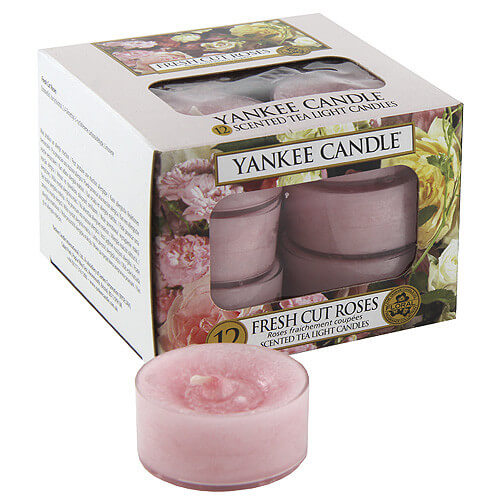 Levně Yankee Candle Aromatické čajové svíčky Fresh Cut Roses 12 x 9,8, g