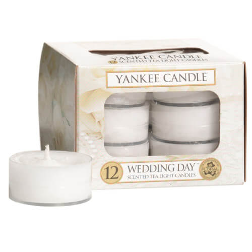Yankee Candle Aromatické čajové svíčky Wedding Day 12 x 9,8 g