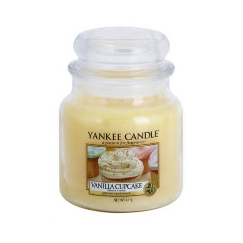 Yankee Candle Vonná svíčka Classic střední Vanilla Cupcake 411 g