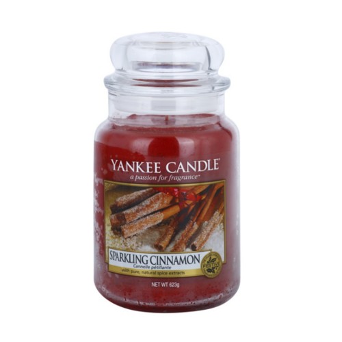 Yankee Candle Vonná svíčka Classic velký Třpytivá skořice (Sparkling Cinnamon) 623 g