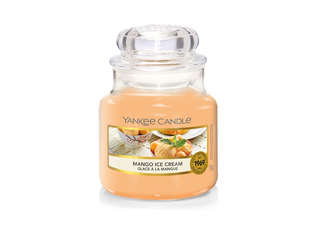 Yankee Candle Aromatická svíčka Classic malá Mango Ice Cream 104 g