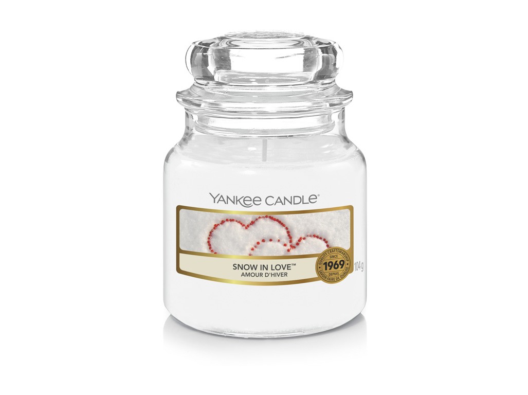 Yankee Candle Aromatická svíčka Classic malá Snow in Love 104 g